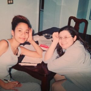 Me in college with my best friend--who is still my best friend. 21 years strong. 